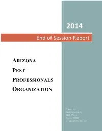 End of Session Report
