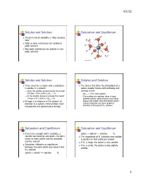 Gen Chem--Chapter 14 Lecture Notes
