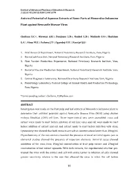 82 Antiviral Potential of Aqueous Extracts of Some Parts Of