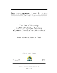 An Oft Overlooked Response Option to Hostile Cyber Operations