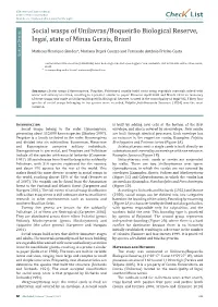 Check List and Authors Chec List Open Access | Freely Available at Journal of Species Lists and Distribution Pecies S
