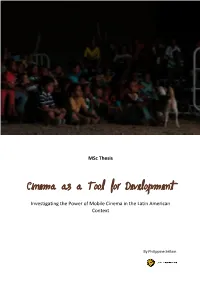 Cinema As a Tool for Development