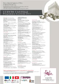 I CENTO CASTELLI Programma Di Attività 2011