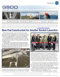 New Pad Constructed for Smaller Rocket Launches