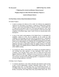 Progress Report on Urban Renewal Authority's Projects in Central