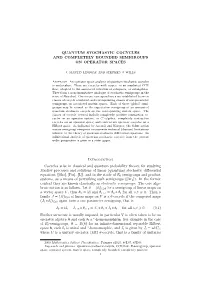 Quantum Stochastic Cocycles and Completely Bounded Semigroups on Operator Spaces