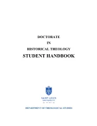 Student Handbook