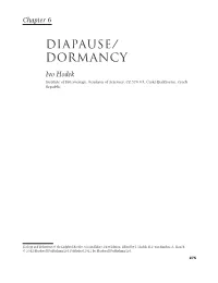 Diapause/ Dormancy