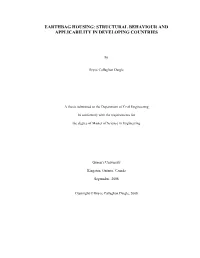 Earthbag Housing: Structural Behaviour and Applicability in Developing Countries
