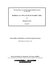 Resilience As a Way of Life in Gwembe Valley