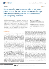 Some Remarks on the Current Efforts for Future Protection of the Kura Water Resources Through Trans-Boundary Cooperation and Modernized National Policy Measures