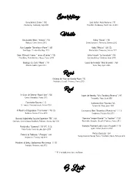 B List ! ! Sparkling Riesling