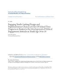 Engaging Youth: Linking Design and Implementation Choices of Out-Of