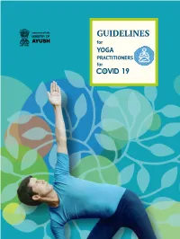 Guidelines for Yoga Practitioners for COVID-19