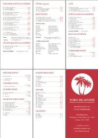 Menu Website