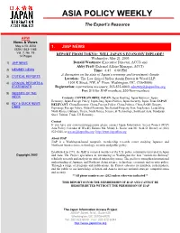 Asia Policy Weekly