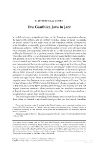 Eva Gauthier, Java to Jazz