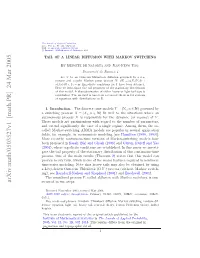 Tail of a Linear Diffusion with Markov Switching