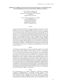 Breeding Numbers and Success of Eudyptes Penguins at Marion Island, and the Influence of Mass and Time of Arrival of Adults