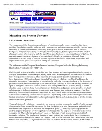 Mapping the Protein Universe
