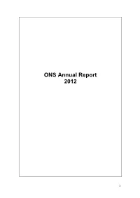 ONS Annual Report 2012