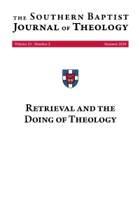 Retrieval and the Doing of Theology