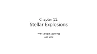 Stellar Explosions