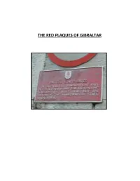 The Red Plaques of Gibraltar