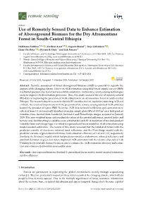 Use of Remotely Sensed Data to Enhance Estimation of Aboveground Biomass for the Dry Afromontane Forest in South-Central Ethiopia