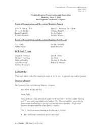 1/18/2006 1:09:20 PM Virginia Board of Conservation and Recreation June 2, 2005 Page 2 of 22
