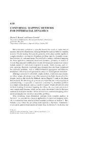 4.10 Conformal Mapping Methods for Interfacial Dynamics
