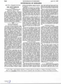 April18, 1990 EXTENSIONS of REMARKS ARE WE a HUMANE NATION? Passivity and Privatism: "Look out for No