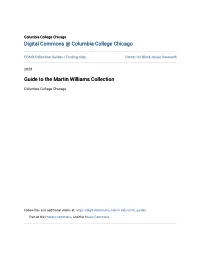 Guide to the Martin Williams Collection