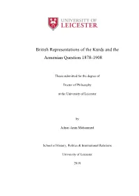 British Representations of the Kurds and the Armenian Question 1878