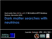 Dark Matter, Oscillations, Exotics Subgroup