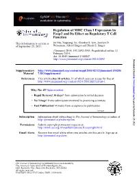 Function Foxp3 and Its Effect on Regulatory T Cell Regulation Of