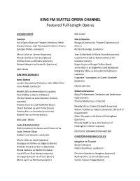 KING FM SEATTLE OPERA CHANNEL Featured Full-Length Operas