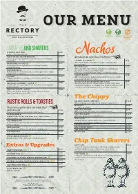 Rustic Rolls & Toasties Starters and Sharers