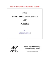 The Anti-Christian Roots of Nazism