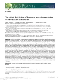 The Global Distribution of Bamboos: Assessing Correlates of Introduction and Invasion