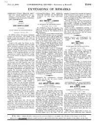 Extensions of Remarks E1399 EXTENSIONS of REMARKS