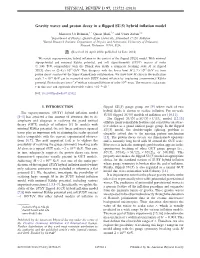 Gravity Waves and Proton Decay in a Flipped SU(5) Hybrid Inflation Model
