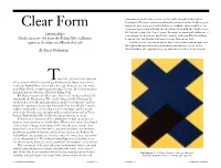 Scandinavian Review Clear Form Summer—2019