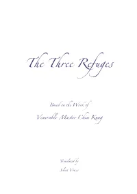 Taking the Three Refuges