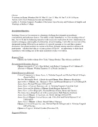 Ulysses Syllabus