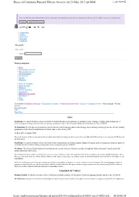 1/18 ページ House of Commons Hansard Written Answers for 21