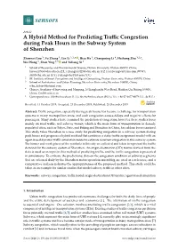 A Hybrid Method for Predicting Traffic Congestion During Peak Hours In