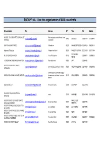 Liste Des Organisateurs D'acm Dans Les Ardennes