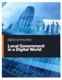 Local Government in a Digital World / the Emergence of Digital Local Government of the Broader Local Government Workforce