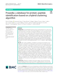 Propedia: a Database for Protein–Peptide Identification Based on A